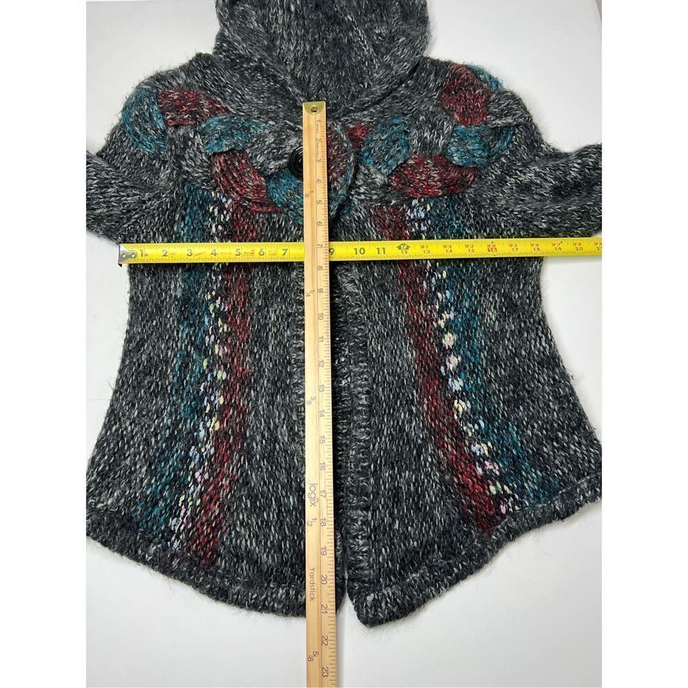 XXI Knit Cable Multicolor one Button Cardigan Size S - Picture 8 of 13